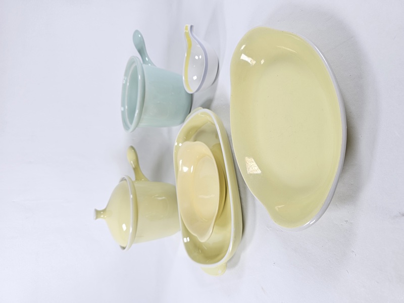 Servisdelar. 7 del, bla 6 del Stig Lindberg "Gefyr"