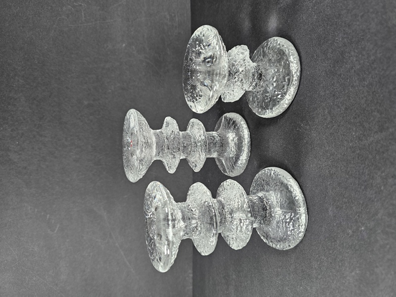 Timo Sarpaneva, ljusstakar, 3 st "Festivo" Iittala, signerade