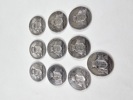 Silver, minnesmynt, 13 st, vikt 480 gr
