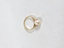 Ring med pärla, guld, 18K, vikt inkl pärla 2,3 gr