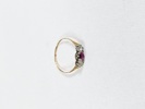 Ring med stenar, guld, 18K, vikt inkl stenar 1,4 gr