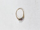 Ring med stenar, guld, 18K, vikt inkl stenar 1,4 gr