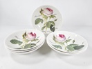 Roy Kirkham, 6 djupa tallrikar "Redoute Roses"