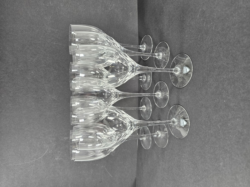 Nils Landberg, 9 vinglas "Prelude" Orrefors"