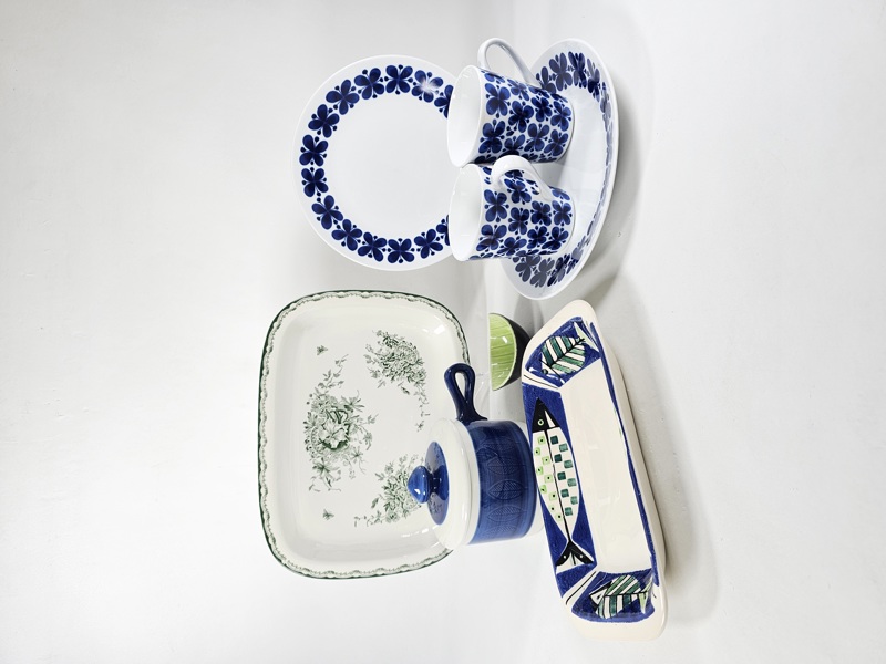 Parti porslin bla Mon amie, Koka, Gröna Anna, 7 del