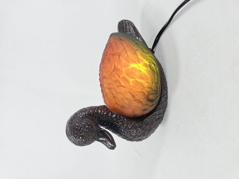 Bordslampa, glas/metall