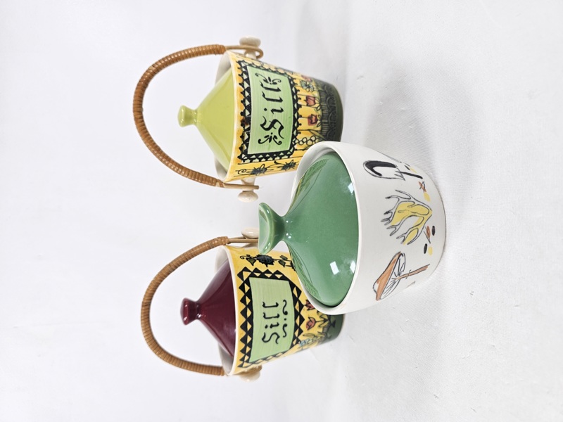 Burkar m lock, bla 2 st Deco Hälsinborg