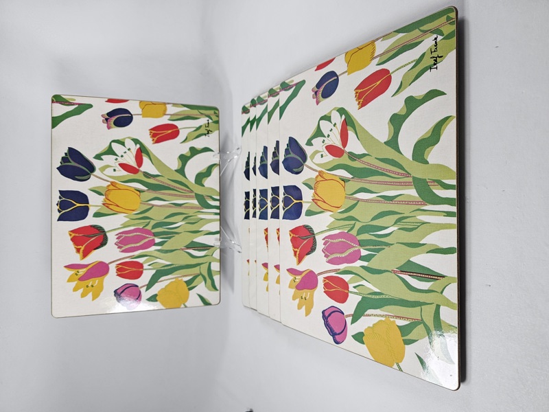 Josef Frank, 6 bordsunderlägg "Tulpan" Firma Svenskt  tenn
