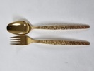 Besticksuppsättning, förgyllda, 48 del