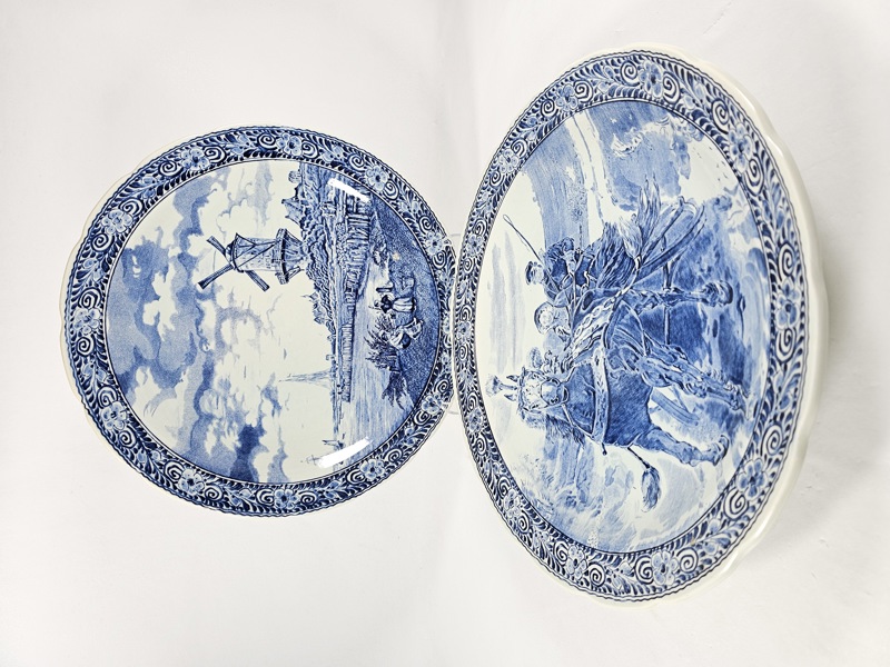 Större fat, 2 st, Delfts, Holland