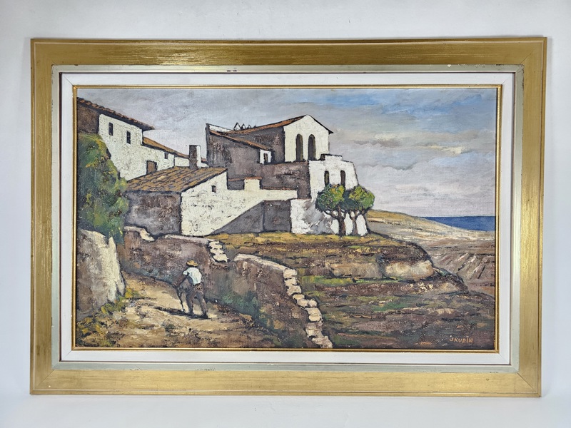 Richard Skupin, oljemålning, Polen