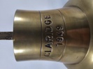 Skeppsklocka, märkt Claridge 1949, mässing