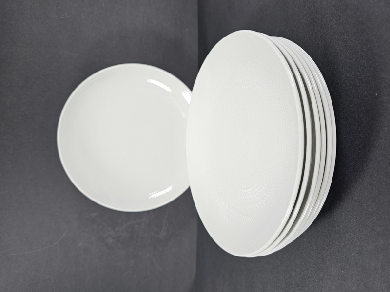 Hertha Bengtson, 7 mattallrikar "Blå Eld" Rörstrand