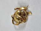 Guld, brosch, 18K, vikt 4,8 gr