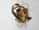 Guld, brosch, 18K, vikt 4,8 gr