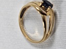 Guld, ring, 18K, vikt inkl sten 2 gr.