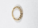 Guld, ring m 7 stenar, 18K, vikt inkl stenar 1,7 gr.