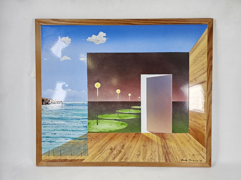 Sune Rudnert, emlalj, signerad