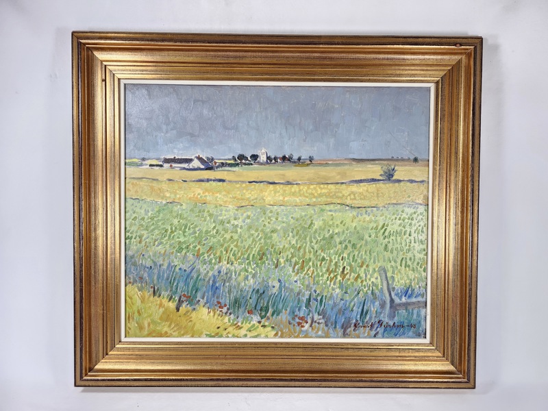 Evert Färhm, oljemålning, signerad