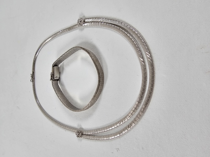 Silver, halsband och armband