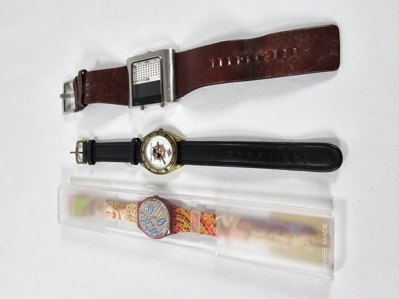 Klockor, 3st , Disney, Swatch, Fossil